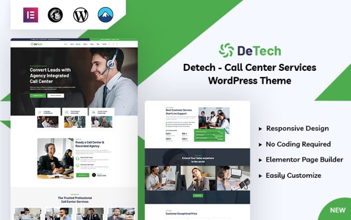 Detech - Çağrı Merkezi WordPress Teması