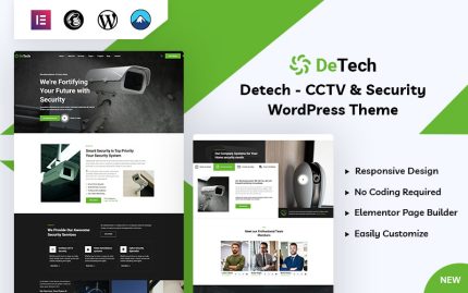 Detech - CCTV ve Güvenlik WordPress Teması