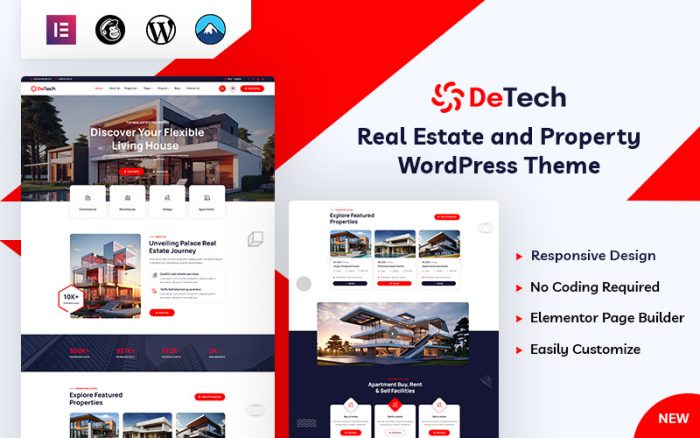 Detech - Emlak WordPress Teması