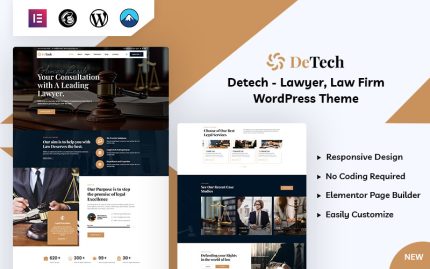 Detech - Hukuk WordPress Teması