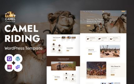 Deve Kervanı - Deve Safarisi ve Macera Turları WordPress Elementor Teması