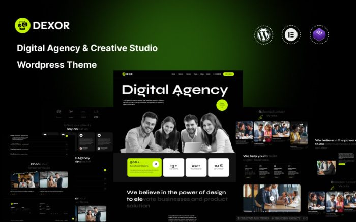 Dexor - Dijital Ajans Ve Yaratıcı Stüdyo WordPress Teması