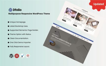 Dfolio - Çok Amaçlı Mobil Uyumlu WordPress Teması