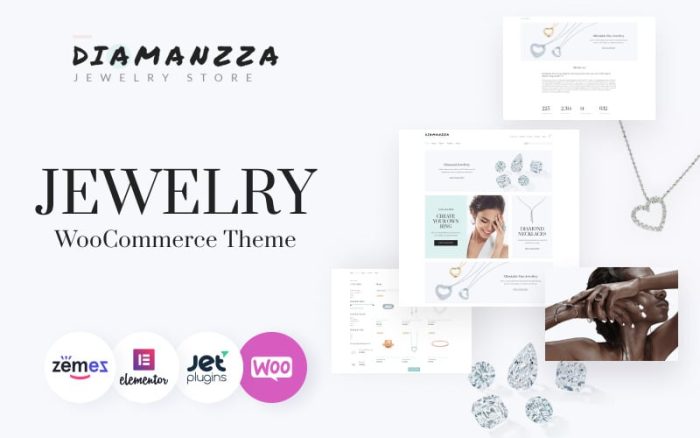 Diamanzza - Mücevherat WooCommerce Teması