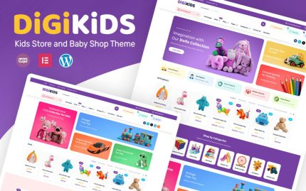 Digikids - Modern Çocuk ve Bebek Mağazası Teması