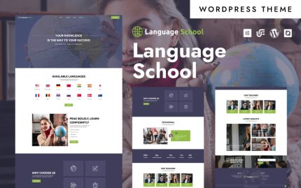 Dil Okulu - Dil Okulu ve Eğitim WordPress Elementor Teması