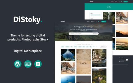 DiStocky - Hazır Fotoğrafçılık WooCommerce Teması