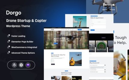 Dorgo - Drone Girişimi ve Helikopter Wordpress Teması