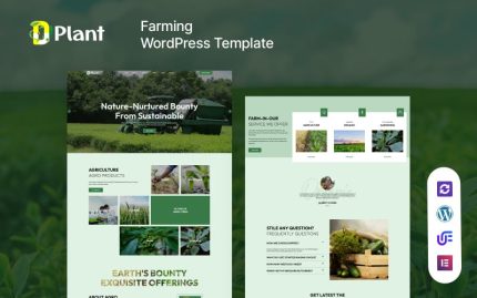 Dplant - Tarım Çiftçilik WordPress Elementor Teması