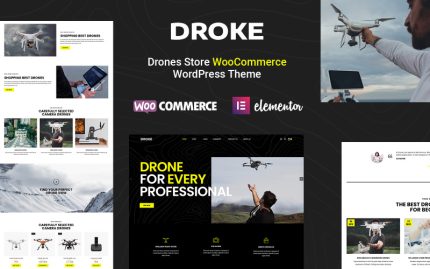 Droke Tek Ürün - Drone ve Kamera WooCommerce Teması