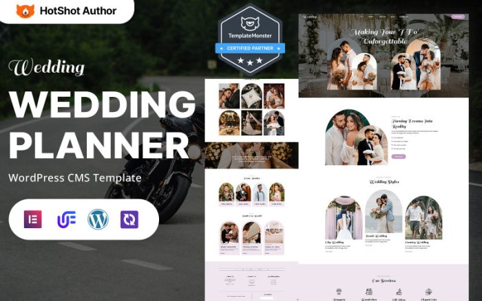 Düğün - Düğün Planlayıcısı ve Etkinlik Yönetimi WordPress Mobil Uyumlu Teması