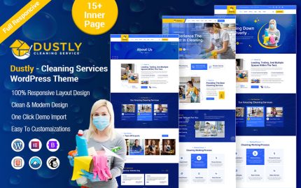 Dustly - Temizlik Hizmetleri WordPress Teması