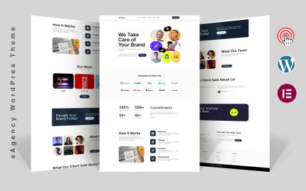 eAjans - Yaratıcı Ajans Elementor WordPress Teması