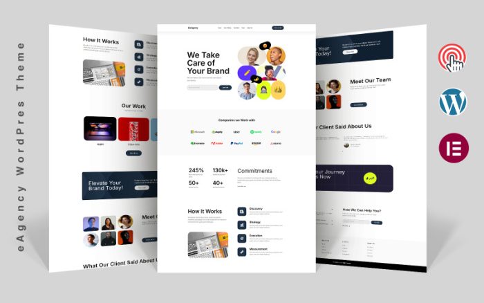 eAjans - Yaratıcı Ajans Elementor WordPress Teması