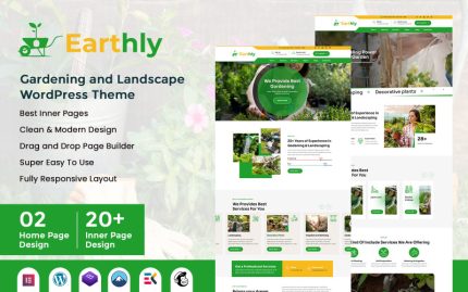 Earthly - Bahçe ve Peyzaj WordPress Teması