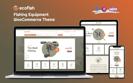 Ecofish - Modern Balıkçılık Ekipmanları WooCommerce Teması