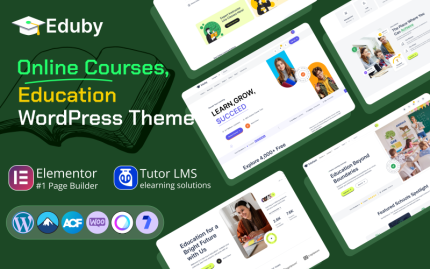 Eduby - Eğitim ve Çevrimiçi Kurs WordPress Tema Kursları