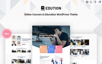 Edution - Mobil Uyumlu Çevrimiçi Kurslar ve Eğitim WordPress Teması