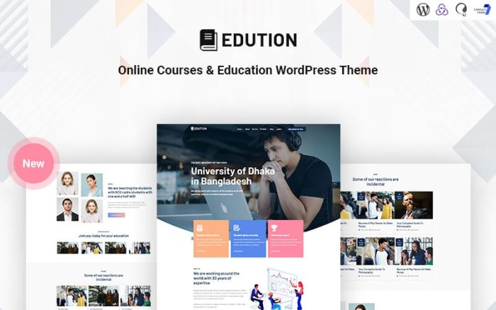 Edution - Mobil Uyumlu Çevrimiçi Kurslar ve Eğitim WordPress Teması