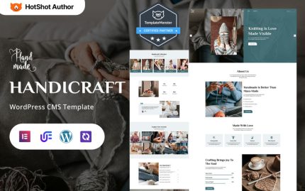 El Yapımı - El Yapımı, El Sanatları Butiği ve Yaratıcı El Sanatları WordPress Elementor Teması
