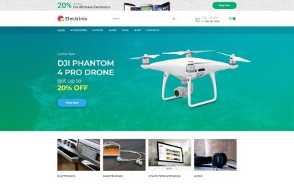 Electrinix - Elektronik Mağaza WooCommerce Elementor Teması