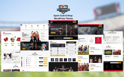 Elite Endurance - Spor Koçluğu ve Spor Mağazası WordPress Teması