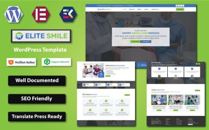 Elite Smile - Diş Hekimi ve Diş Kliniği WordPress Elementor Teması