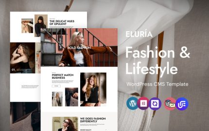Eluría - Moda ve Yaşam Tarzı WordPress Elementor Teması