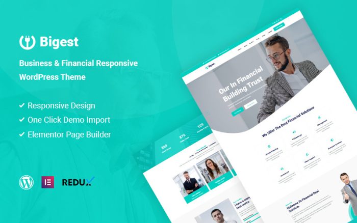 En Büyük - Finansal Mobil Uyumlu WordPress Teması