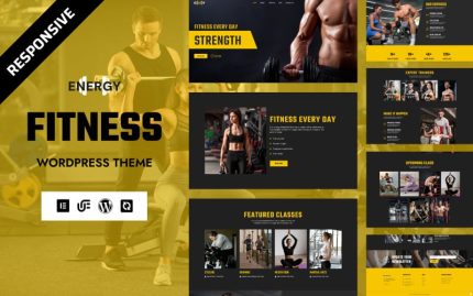 Enerji - Spor Salonu ve Fitness Kulübü WordPress Elementor Teması