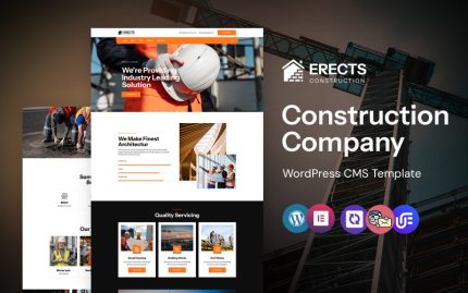 Erects - İnşaat Ve Mimarlık Şirketi WordPress Elementor Teması