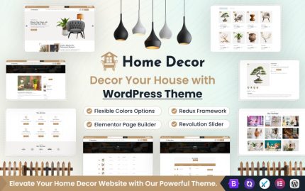 Ev Dekorasyonu Elementor WordPress Teması