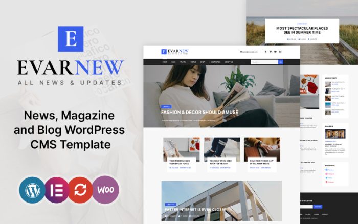 EvarNew - Haber Dergisi WordPress Teması