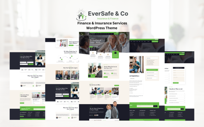 EverSafe - Finans ve Sigorta Hizmetleri WordPress Teması