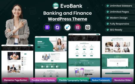 EvoBank - Bankacılık ve Finans WordPress Teması