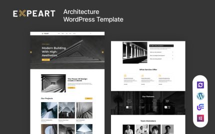 Expeart - Mimarlık Ve Emlak WordPress Elementor Teması