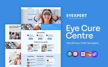 Eyexpert - Optometrist ve Göz Bakımı WordPress Elementor Teması