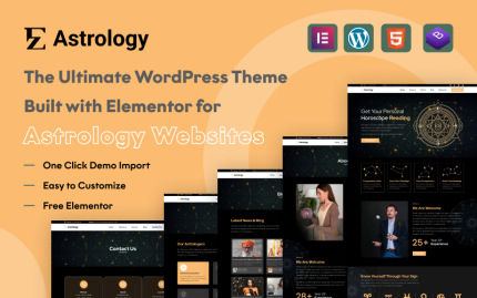 EZ Astroloji – Mükemmel Astroloji WordPress Teması