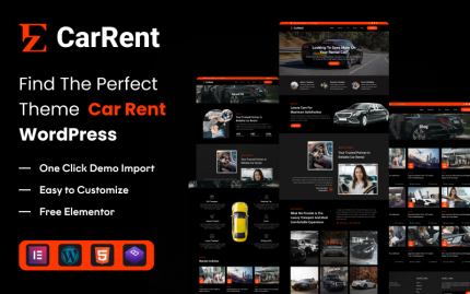 EZ Car Rent: En İyi Araba Kiralama ve Rezervasyon WordPress Teması