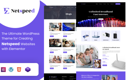 EZ-Netspeed: En İyi İnternet Servis Sağlayıcısı WordPress Teması