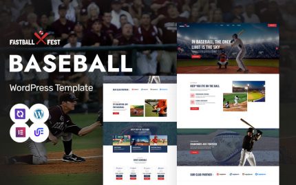 Fastball Fast - Beyzbol Kulübü ve Sporlar WordPress Elementor Teması