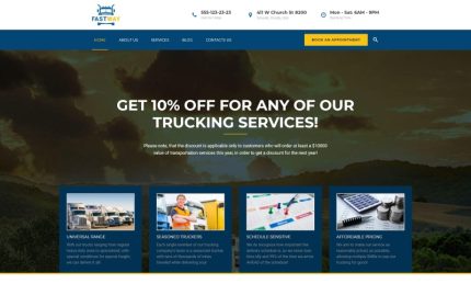 FastWay - Mobil Uyumlu Ulaşım Şirketi WordPress Teması