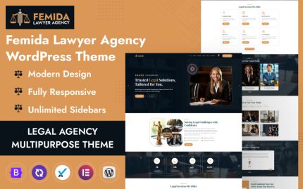 Femida - Avukatlık Bürosu WordPress Teması