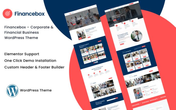 Financebox – Kurumsal ve Finansal İşletme WordPress Teması