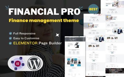 Financialpro Finans Yönetimi Mobil Uyumlu WordPress Teması