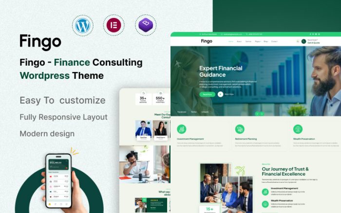 Fingo - Finans Danışmanlığı Wordpress Teması
