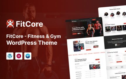 Fitcore - Fitness ve Spor Salonu WordPress Teması