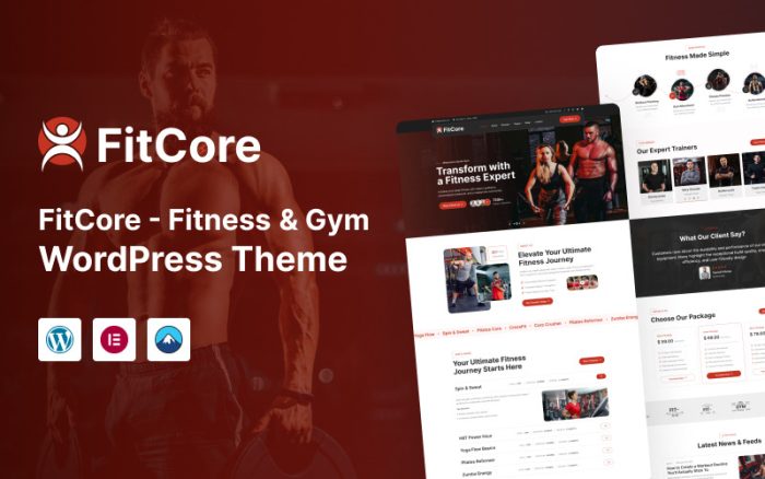 Fitcore - Fitness ve Spor Salonu WordPress Teması