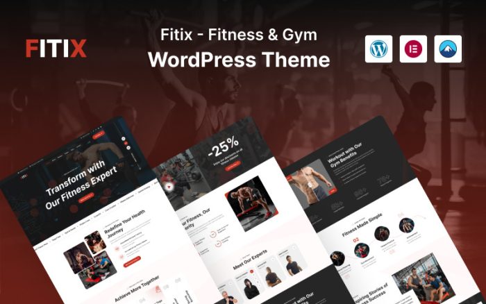 Fitix - Fitness ve Spor Salonu WordPress Teması
