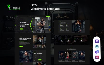 Fitness - Spor Salonu ve Fitness WordPress Elementor Elementor Teması